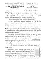 Đề thi (đề xuất) trại hè hùng vương lần thứ XII năm 2016 môn vật lý 10 trường chuyên yên bái 