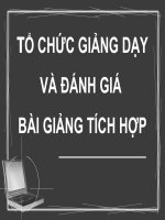 Bài giảng tổng quan về giáo dục và giáo dục nghề nghiệp phần 5   tổ chức giảng dạy và đánh giá bài giảng tích hợp 