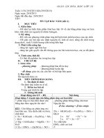 Giáo án môn Hóa học lớp 11 kì 1