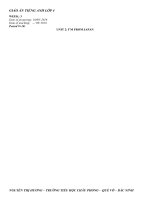 giáo án tiếng anh 4 week3