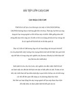 bài tập lớn CADCAM về phần mềm CATIA