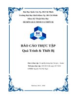 Báo cáo TT QTTB nhà máy sản xuất gạo xí nghiệp Sài Gòn Satake