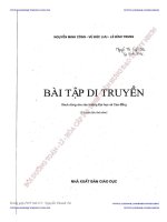 Bài tập di truyền ôn thi đại học cao đẳng