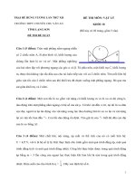 Đề thi (đề xuất) trại hè hùng vương lần thứ XII năm 2016 môn vật lý 10 trường chuyên CHU văn AN LẠNG sơn 