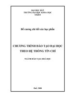 CHƯƠNG TRÌNH ĐÀO TẠO ĐẠI HỌC THEO HỆ THỐNG TÍN CHỈ