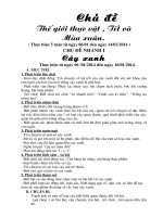 TOÀN tập GIÁO án mầm NON mẫu GIÁO lớn THEO mẫu QUY ĐỊNH mới năm 2017 CHỦ đề THỰC vật 