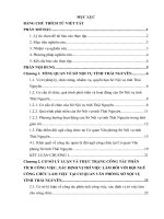 Hoàn thiện công tác phân tích công việc, xác định vị trí việc làm đối với công chức làm việc tại cơ quan văn phòng sở nội vụ tỉnh thái nguyên