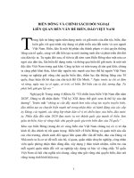 TÀI LIỆU TUYÊN TRUYỀN    BIỂN ĐÔNG và CHÍNH SÁCH đối NGOẠI LIÊN QUAN đến vấn đề BIỂN đảo VIỆT NAM