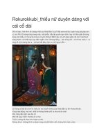 Ma cổ dài rokurokkubi trong văn hóa nhật bản 