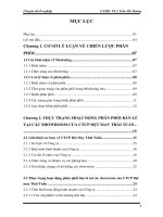 Các giải pháp hoàn thiện và phát triển hệ thống kênh phân phối bản lẻ tại các Showroom của CTCP Dệt May Thái Tuấn ở Tp.Hồ Chí Minh