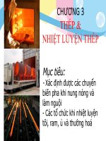 THÉP VÀ CÔNG NGHỆ NHIỆT LUYỆN THÉP (CHI TIẾT CUỐI BÀI POWERPONT)