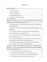 Thực trạng và giải pháp nâng cao hiệu quả công tác đào tạo và phát triển nhân lực tại ủy ban nhân dân phường nguyễn thị minh khai thành phố bắc kạn