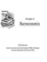 Lecture 1:  Introduction to macroeconomics