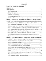 Công tác đào tạo bồi dưỡng cán bộ, công chức tại uỷ ban nhân dân huyện lục ngạn