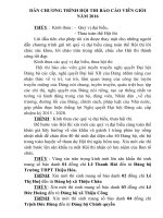 DẪN CHƯƠNG TRÌNH HỘI THI BÁO CÁO VIÊN 2016 chuẩn