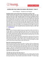 HƯỚNG DẪN THỰC HÀNH CỦA ISUOG: SIÊU ÂM QUÍ 1 THAI KỲ