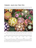 Giới thiệu TEMARI quả cầu tình yêu nhật bản 