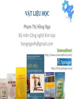 CHƯƠNG I VẬT LIỆU CƠ KHÍ