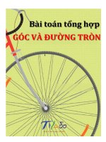 CÁC bài HÌNH TỔNG hợp góc với ĐƯỜNG TRÒn