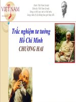 Trắc nghiệm tư tưởng Hồ Chí Minh  new