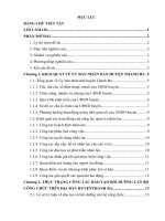 Công tác đào tạo, bồi dưỡng cán bộ, công chức tại UBND huyện thanh ba