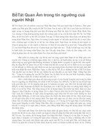 BồTát quan âm trong tín ngưỡng cuả người nhật 