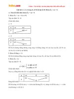 Giải bài tập trang 41, 42 SGK Đại số 10 chương 2: Hàm số y = ax + b