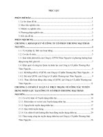 Công tác tuyển dụng nhân lực của công ty cổ phần thương mại thảo nguyên