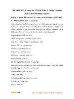 Giải bài tập trang 24, 25 SGK Toán 5: Luyện tập bảng đơn vị đo khối lượng - độ dài