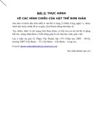 Bai 3 thuc hanh ve cac hinh chieu cua vat the don gian