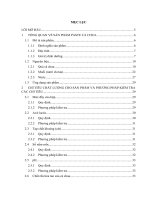 Phân tích các chỉ tiêu chất lượng và một số yêu cầu kỹ thuật để kiểm soát chất lượng sản phẩm paste cà chua