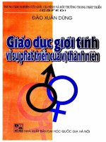 Giáo dục giới tính vì sự phát triển của vị thành niên phần 1 