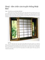 Giới thiệu shoji tấm chắn cửa truyền thống của nhật 