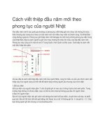 Cách viết thiệp đầu năm mới theo phong tục của người nhật 