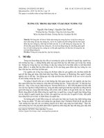 Tương tác trong dạy học và dạy học tương tác 