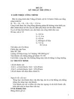 Đồ án kỹ thuật thi công: Thi công cột dầm