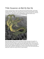 Thần susanoo và bát kỳ đại xà trong văn hóa nhật bản 