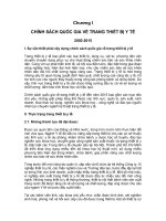 CHÍNH SÁCH QUỐC GIA về TRANG THIẾT bị y tế