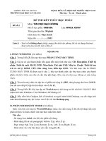 Đề thi kết thúc học phần Tin học đại cương đề 5