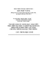 Giáo án ngữ văn 6 chuẩn mới đầy đủ các kỹ năng 2016 2017   ngữ văn 6   văn thành nam 