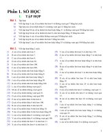 Bài tập tổng hợp cả năm lớp 6 