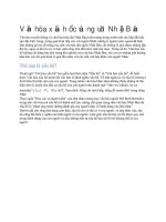 Văn hóa xấu hổ của người nhật bản 