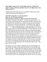 PHÁT BIỂU TRI ân của TUỔI TRẺ với các ANH HÙNG LIỆT sỹ