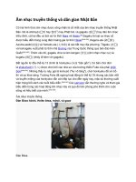 Giới thiệu âm nhạc truyền thống và dân gian nhật bản 