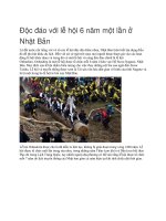 Độc đáo với lễ hội 6 năm một lần ở nhật bản 