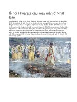 Giới thiệu nhật bản lễ hội hiwarata cầu may mắn ở nhật bản 