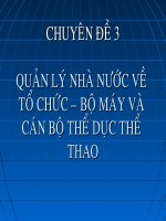 Quan ly ve quy hoach phat trien TDTT