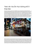 Yatai văn hóa ẩm thực đường phố ở nhật bản 