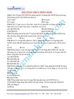 bai toan thuy phan este