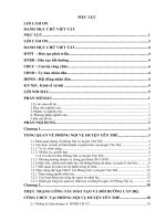 Hoàn thiện công tác đào tạo và bồi dưỡng cán bộ, công chức tại phòng nội vụ huyên yên thế